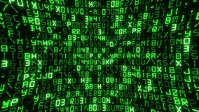 Digital code matrix motion background - coding letters, numbers and punctuation marks with glitch effect. Computer programming or hacking concept. HD looping information technology background.
 - Powered by Shutterstock - Get 15% off with code: PIKWIZARD15