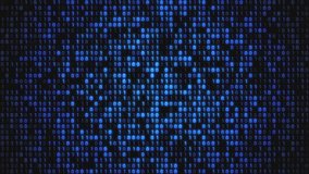 Realistic CRT Monitor styled blue binary code motion background animation with digital glitch effect. This retro technology background is full HD and a seamless loop. - Powered by Shutterstock - Get 15% off with code: PIKWIZARD15