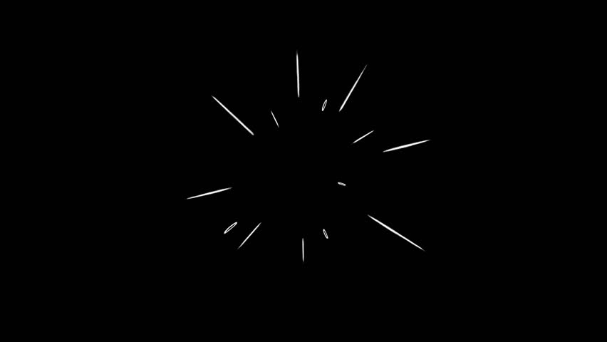 Abstract Cartoon Flash FX Elements: 4K Scribble Line Animation with Alpha Channel Royalty-Free Stock Footage #3420543355