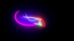 4K Ultra HD Video: Neon Dreams - Abstract Background with Dynamic Neon Lines	