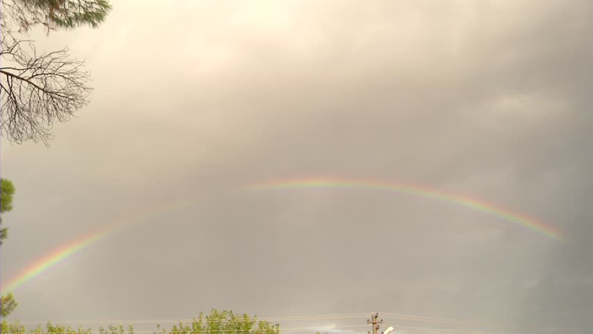 Rainbow in the sky