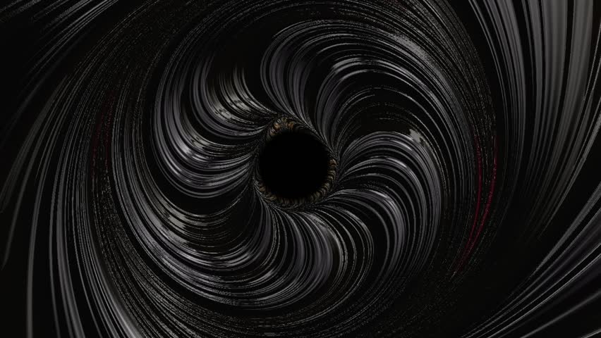 Luxury gold metallic swirl pattern flow on black texture. Modern background animation