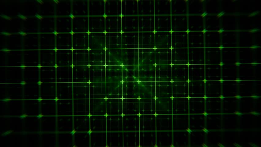 Seamless looped animation of a green glowing digital cybernetic grid Royalty-Free Stock Footage #3420916073