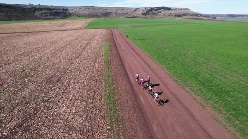 MTB bicycle race in the mountains of the city of Mar del Plata and Balcarce in Argentina