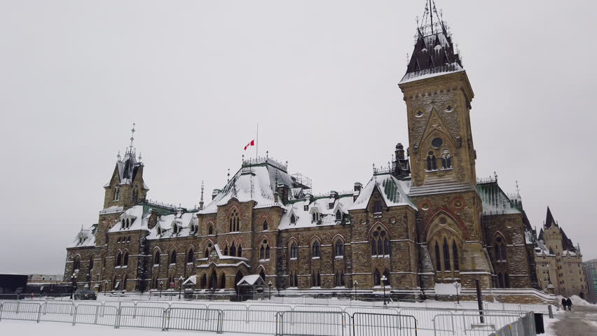 The East Block, one of the three buildings on Canada's Parliament Hill, in Ottawa, Ontario.