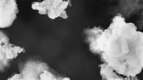 Cloud transition overlay on black background. Realistic soft white clouds transition animation. Use with screen mode. Perfect for drone or cinematic shooting. 4K white smoke transition 60Fps. - Powered by Shutterstock - Get 15% off with code: PIKWIZARD15