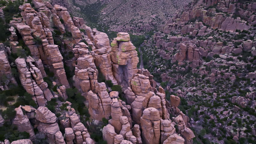 Drone footage of Chiricahua National Monument