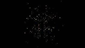 golden confetti exploded animation on black background, animation, concept, confetti rain, colorful confetti burst - Powered by Shutterstock - Get 15% off with code: PIKWIZARD15