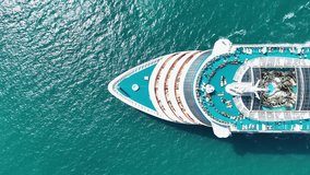 Cruise Ship, Cruise Liners beautiful white cruise ship above luxury cruise in the ocean concept exclusive tourism travel on holiday take a vacation time on summer	 - Powered by Shutterstock - Get 15% off with code: PIKWIZARD15