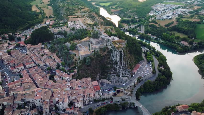 above Sisteron Citadel in southern France