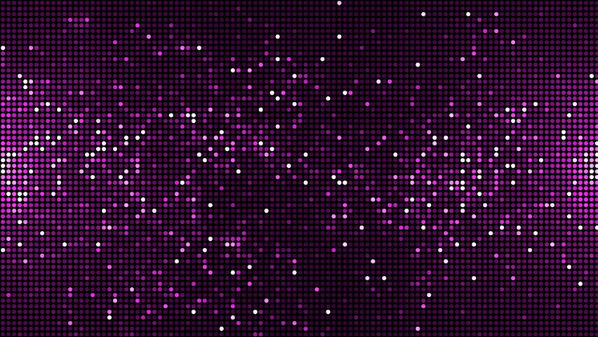 Bright shiny pink purple LED video wall background with flashing glittering disco lights. Full HD glitz and glamour nightlife background animation.