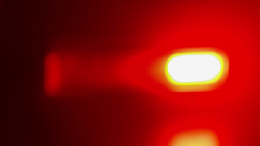 Bokeh Police Flash Light Background, Looped Video