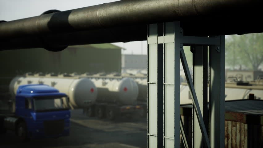 Oil and gas storage in small town