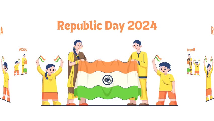India Republic Day 26 January 2024 Royalty-Free Stock Footage #3422902521