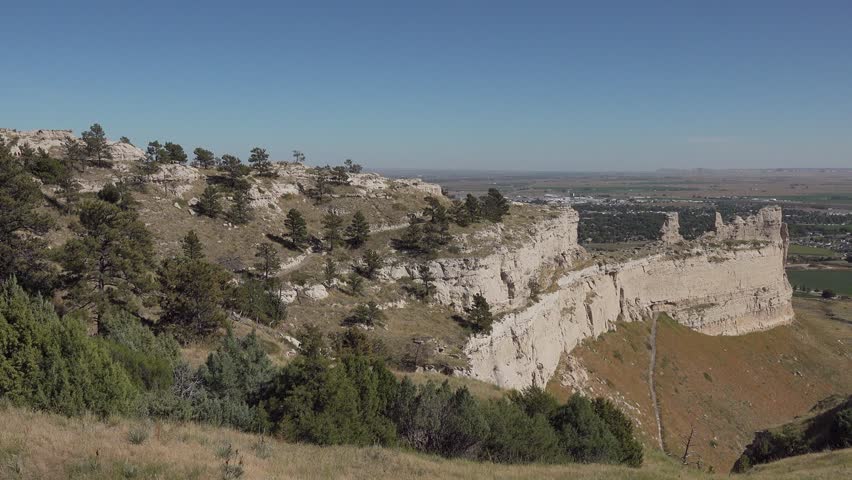 Scotts Bluff where the Oregon Trail passes, Gering, Nebraska, USA