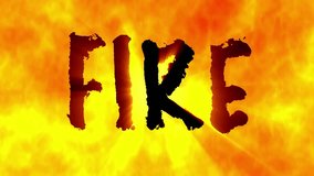 4K Ultra HD Video: Intense FIRE Typography - Words Ignite on Fiery Background	