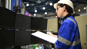 Engineer working at control room,Manager control system,Technician man monitoring program from a lot of monitor - Powered by Shutterstock - Get 15% off with code: PIKWIZARD15