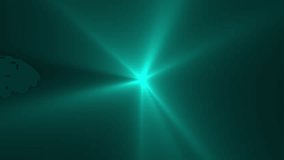 Looped animation of spot teal lights glow rays lights optical lens flares animated dynamic wallpaper. Electric cyan lamp beam effect dynamic vibrant video . High quality 4k footage - Powered by Shutterstock - Get 15% off with code: PIKWIZARD15