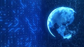 Global Technology and Business Concept: Blue Earth, Circuit Patterns, and Futuristic Digital Network in Hi-Tech Space - Powered by Shutterstock - Get 15% off with code: PIKWIZARD15