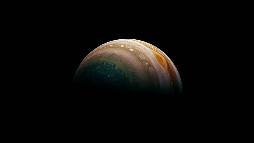 Ultra-Realistic 3D Jupiter Animation Made with Recent Real Images from NASA Imagery. Amazing Jupiter 4K Animation.