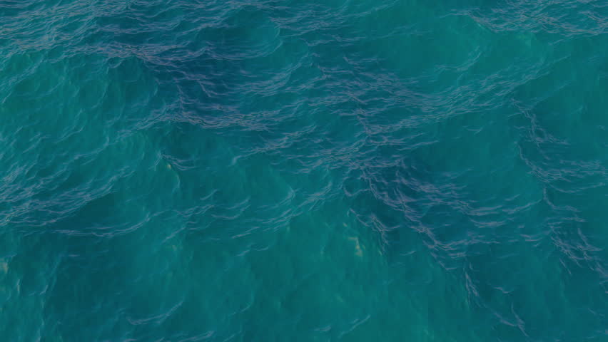 Ocean background loop. Seamless looping above to sea. Dark blue deep ocean nature landscape. Royalty-Free Stock Footage #3423987471