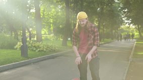 red-haired guy dunking a basketball in the park on a summer evening - Powered by Shutterstock - Get 15% off with code: PIKWIZARD15