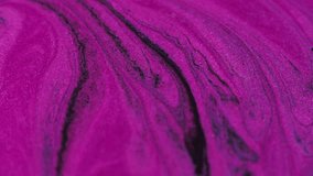 Wet glitter texture. Sparkling fluid. Blur magenta pink black color shimmering gloss ink blend flow glamour abstract art background. - Powered by Shutterstock - Get 15% off with code: PIKWIZARD15
