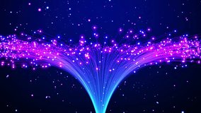 Particles abstract loop. Fiber optics or data nodes. - Powered by Shutterstock - Get 15% off with code: PIKWIZARD15