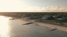 4K Aerial Drone Footage Golden Hour Cape Cod