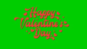 Happy Valentines Day Handwriting Animated Text in 3 version. Green screen with cheerful Valentines Day. Perfect for social media, advertising, and creating personalized Valentines Day greetings. - Powered by Shutterstock - Get 15% off with code: PIKWIZARD15