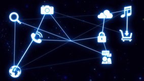 Mobile communication network concept. technology of online business method. Multichannel marketing on social media network platform offer service of internet payment channel. - Powered by Shutterstock - Get 15% off with code: PIKWIZARD15