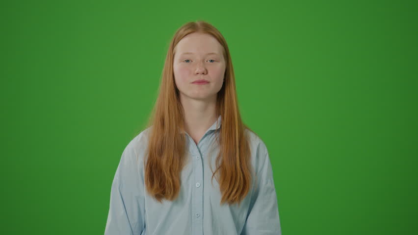 Green Screen. A Concerned Girl Is Seen Coughing Persistently, Clearly Feeling Unwell. Her Symptoms Highlight The Importance Of Health Awareness And The Need For Timely Medical Attention Royalty-Free Stock Footage #3425182561
