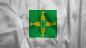 Flag of Brasília. Flags of the states of brazil in high 4K resolution