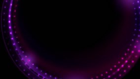 Violet purple glitter shiny circle with sparkling lights abstract background. Seamless looping motion design. Video animation Ultra HD 4K 3840x2160