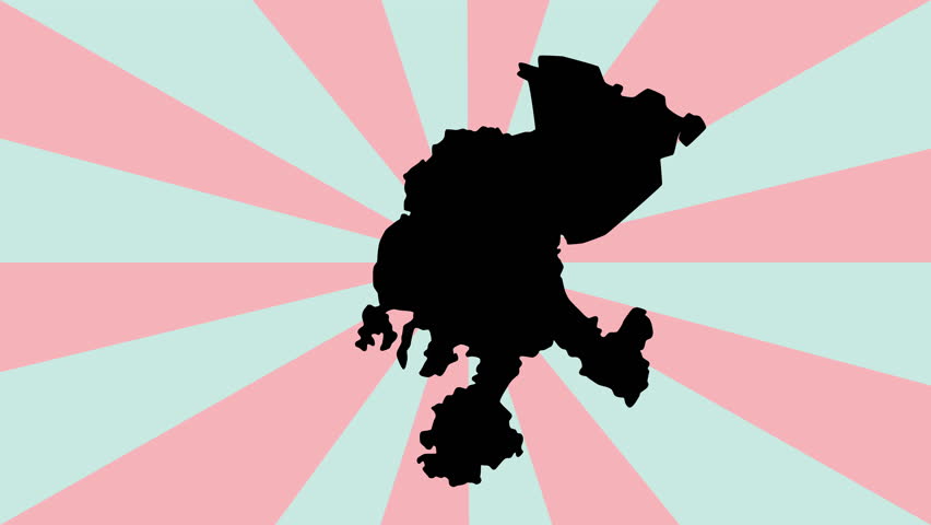 Animated map of Zacatecas in Mexico with a rotating background