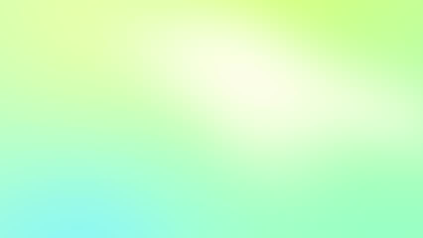 Soft gradient abstract animated background. Green cyan and white color. High quality animation