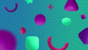 A collection of stylish modern backgrounds in neon colors for your videos. High quality 4k footage