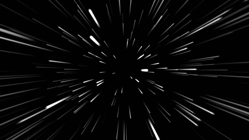 Hyperspace jump through the stars to a distant space Royalty-Free Stock Footage #3425525463