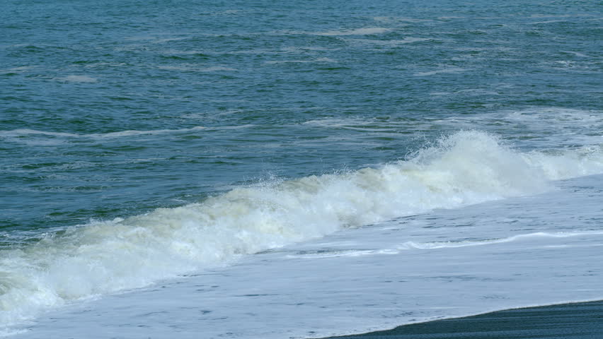 Powerful Stormy Sea Waves. Large Heavy Wave Breaking. Big Splash Sea Waves. Slow motion. Royalty-Free Stock Footage #3425628585