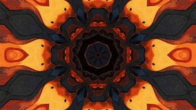 Abstract symmetrical composition. Looped bg for show or events, exhibitions, festivals or concerts, music videos.