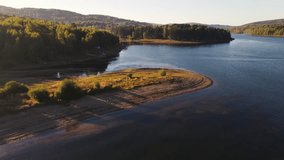 Serbia lake drone video, Vlasina lake, Vlasinsko jezero iz vazduha