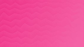 Animated Magenta red color simple and elegant zig – zag pattern lines minimal geometrical background	