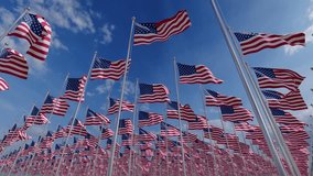 American flags blowing in the wind.
А lot of U.S. national flags. American symbol of 4th of july independence day democracy and patriotism.
Happy Memorial Day. - Powered by Shutterstock - Get 15% off with code: PIKWIZARD15