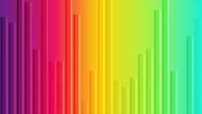 Multicolored minimal stripes abstract luminous tech background. Seamless looping geometric motion design. Video animation Ultra HD 4K 3840x2160
