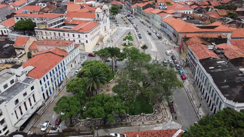 Historic Center At Sao Luis Maranhao Brazil. City Street Company. Town Horizon Establishing Shots Urban. Town Outside Establishing Shots Downtown Towers. Town Urban City Landmark. Sao Luis Maranhao.