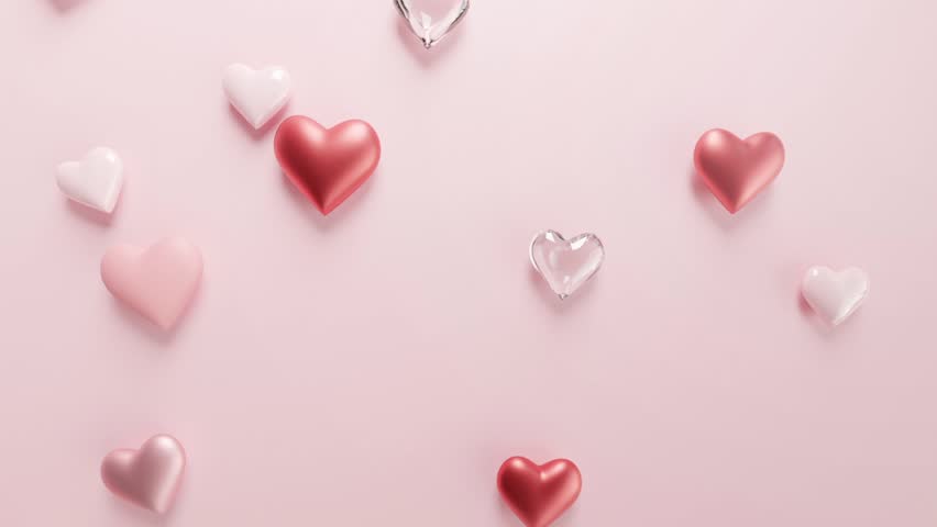 valentines day greeting video animation. hearth shape valentine days Royalty-Free Stock Footage #3426692789
