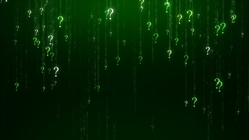 many questions green abstract background Stock Footage Video (100% ...