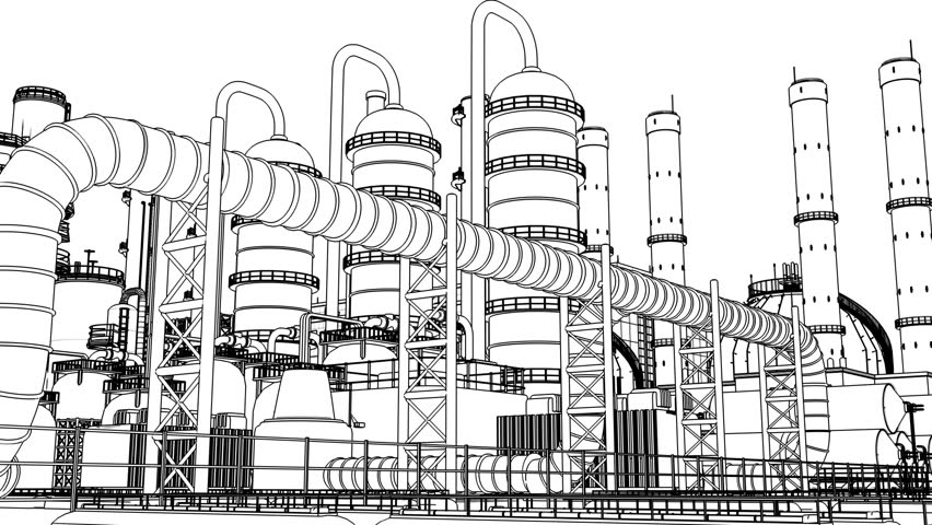 Chemical Plant Stock Footage Video 100 Royalty Free 3427013