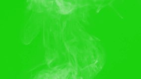 Wispy White Smoke Blowing with Green Screen Background. vertical blowing steam with  smoke green scree,
White smoke green screen motion graphics, steam from cooking smoke green scree