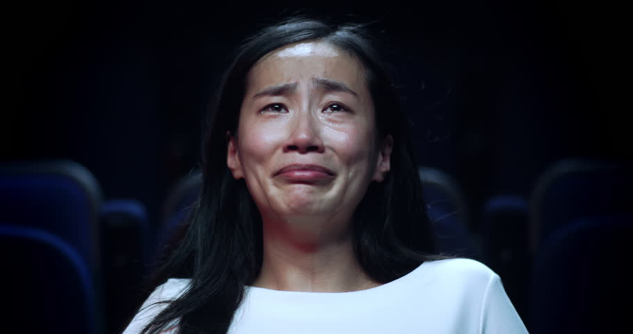 Crying Chinese woman.